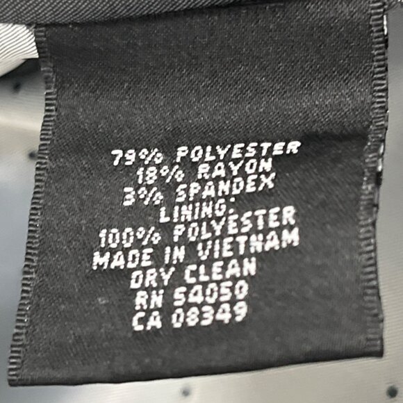 Kasper Womens Charcoal Gray Blazer Two-Button Closure Long Sleeves Sz 12 - New - Picture 9 of 10